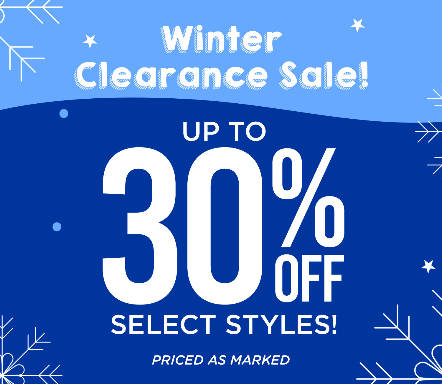 Winter Clearance Sale