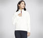 GO LUXE Rib 1/4 Zip, BIANCO, large image number 3