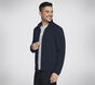 The Hoodless Hoodie Ottoman Jacket, BLU / ROSSO, large image number 3