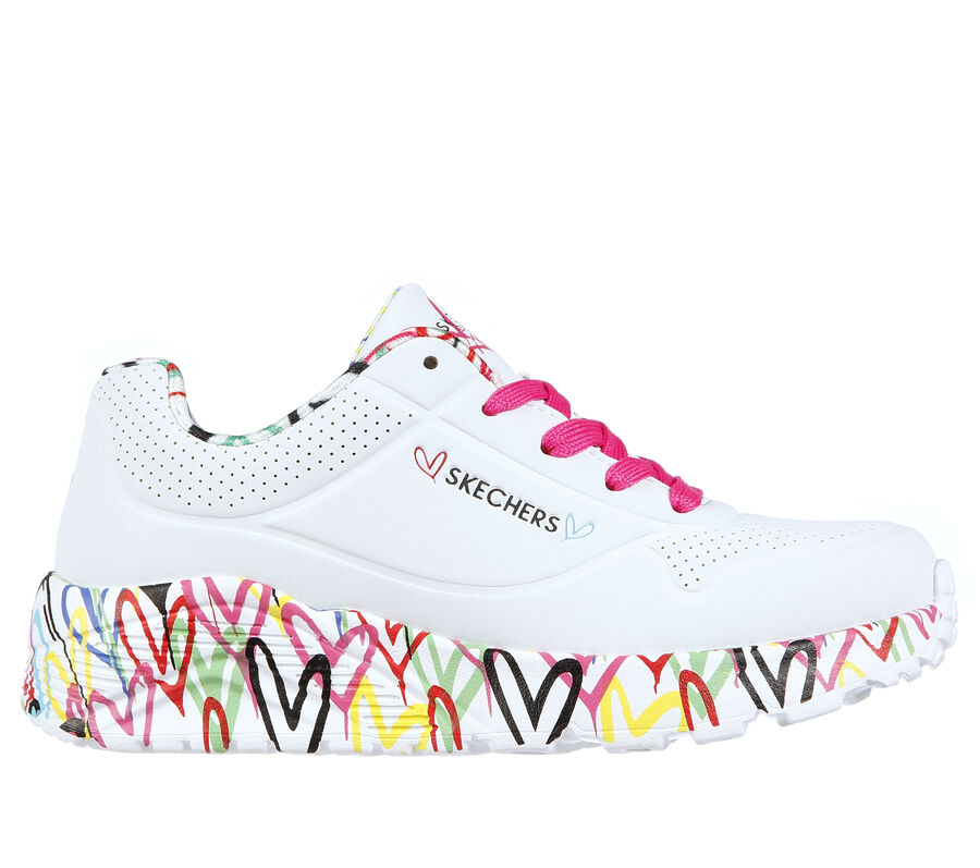 Skechers x JGoldcrown: Uno Lite - Lovely Luv, BIANCO /  MULTICOLORE, largeimage number 0