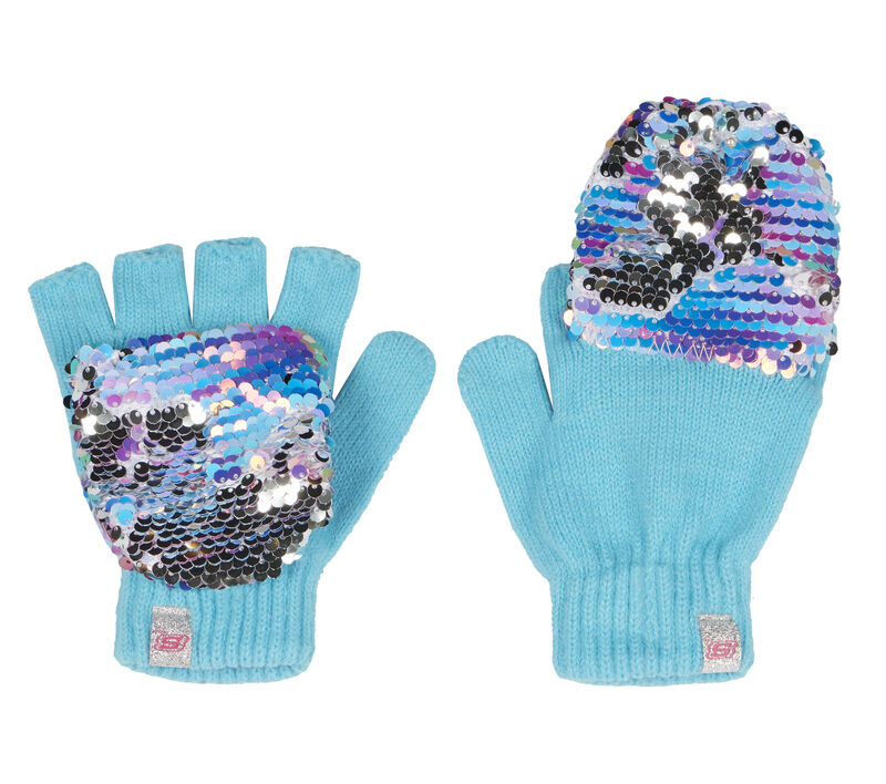 Convertible Mermaid Sequin Gloves - 1 Pack, MULTICOLORE, largeimage number 0