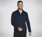 The Hoodless Hoodie Ottoman Jacket, BLU / ROSSO, large image number 2