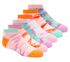 6 Pack Pastel Tie Dye Socks, MULTICOLORE, swatch